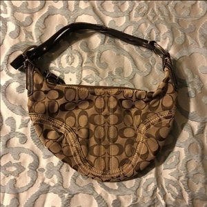 Coach signature hobo purse bag